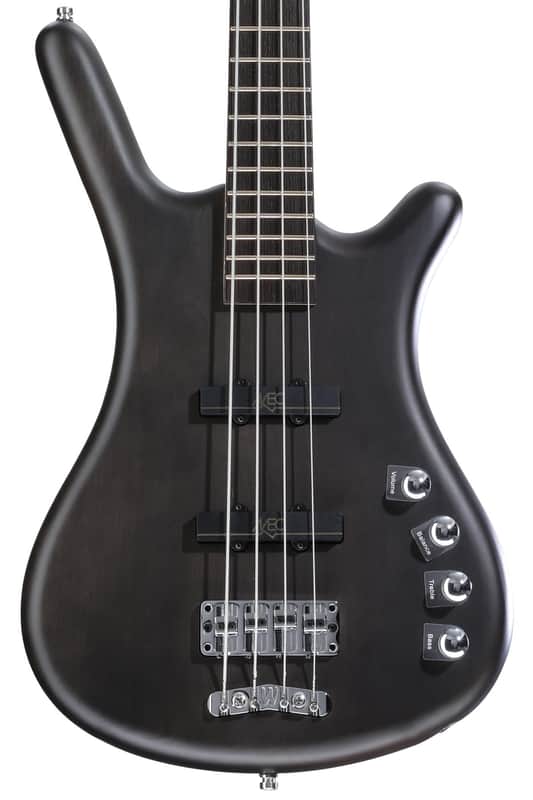 Warwick RockBass Corvette Basic 4-string Bass Guitar - Nirvana Black Transparent Satin image 1