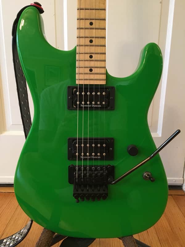 Charvel San Dimas Style 1 2H USA Production Model Series 2008 Slime Green image 1