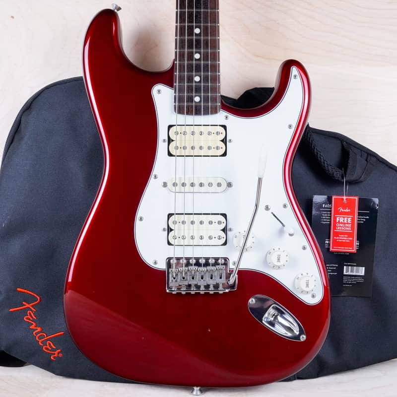 Fender ST-STD Standard Series Stratocaster HSH MIJ 2013 Candy Apple Red Japan w/ Bag image 1