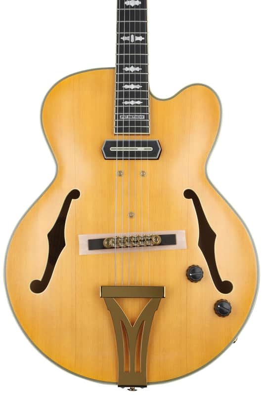 Ibanez PM3C Pat Metheny Signature Hollowbody Electric Guitar - Natural Amber Low Gloss image 1