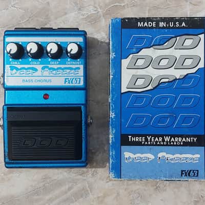 DOD FX-63 DEEP FREEZE [NOS New Old Stock 1st edition] Bass Stereo Analog Chorus 1996 [NOS - New Old Stock] - Airbrush Metallic Blue image 6