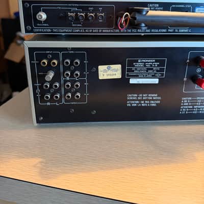 Vintage Pioneer A-9 Amplifier + F-9 Tuner Gold Fresh Service Near Mint 110 WPC🔥 image 12