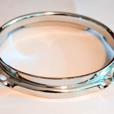 UNMARKED BATTER DRUM HOOP 6"/4L CHROME -FREE SHIP TO C-USA! image 4