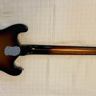 Danelectro 66BT Baritone Semi-Hollow Electric Guitar - 3-Tone Sunburst image 4