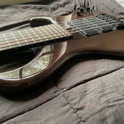 Muckelroy HMC 6 String Custom 2020 - Gloss black body and satin neck, lightweight, neck through image 6