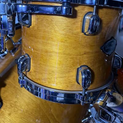 Tama Starclassic Birch/Bubinga Performer 2014 with snare - Honey Amber Gold image 4