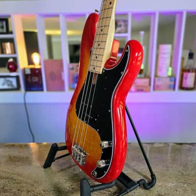 Alleva Coppolo KBP-4: RARE Birdseye Alder body, Maple Fingerboard, and a LP Cherry Burst Finish image 4