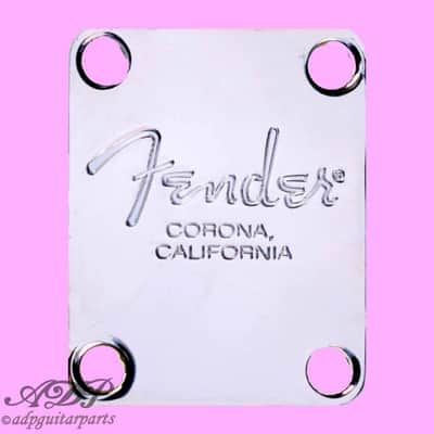 Fender Corona California Neck Plate No Tilt hole Chrome 0991446100 image 5