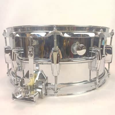 *Ludwig 70s 6.5x14" Super-Sensitive #411 Snare Drum Blue/Olive Badge USA Chrome* image 2