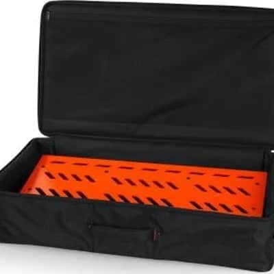 Gator Orange Aluminum Pedal Board; XL w/ Carry Bag