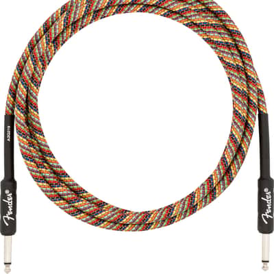 Fender Professional 10' Instrument Cable, Rainbow image 2