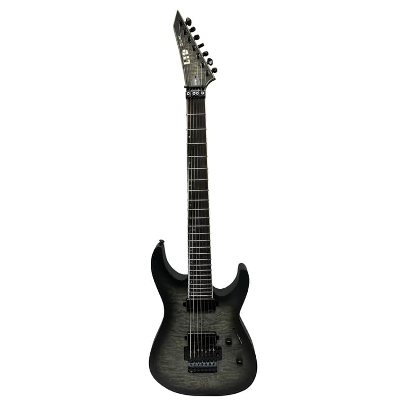 ESP LTD M-1007BQM 7-String Guitar -Charcoal Burst Satin - C-Stock image 1