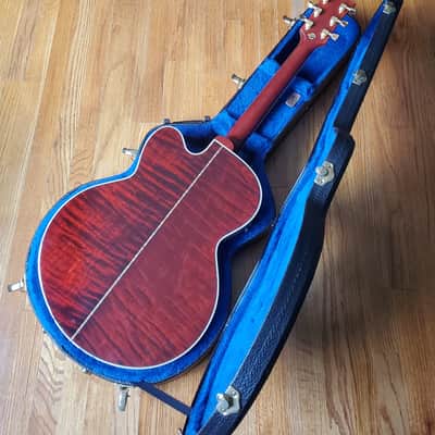 Gibson Custom Shop Super Dove Acoustic 1 of 1 || Doves in Flight + Super Jumbo Cherry Sunburst Flamed Maple image 7