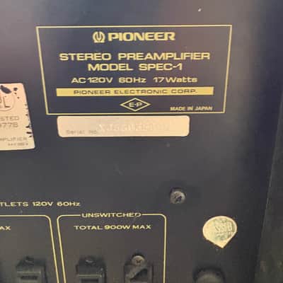 Pioneer Spec 1 stereo preamplifier 1970’s #2 image 12