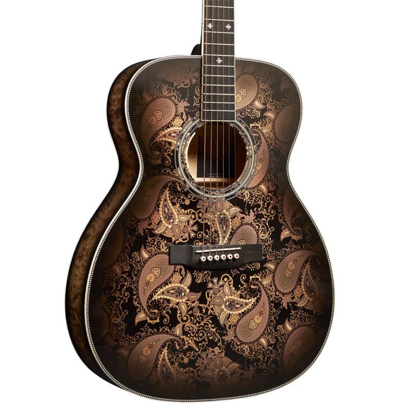 2026 Martin Custom Shop Limited Edition M Paisley Acoustic-Electric Ember Burst Pre-Order image 1