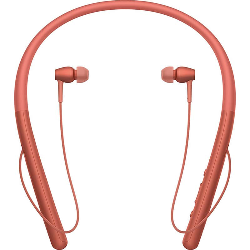 Sony WIH700/R Hi-Res Wireless Bluetooth In Ear Headphones, Red image 1