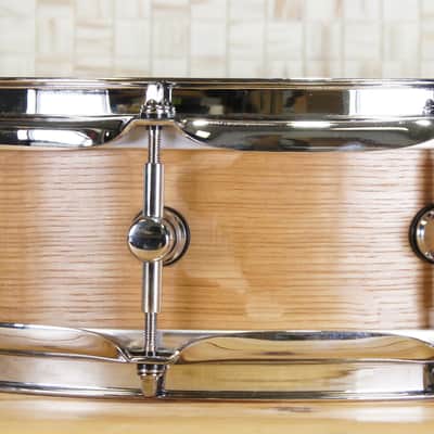 Click Icon 4x14 10ply Maple Snare Drum -Flaky Oak Veneer Satin Oil image 3