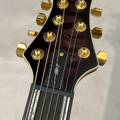 ESP LTD Javier Reyes JR-7 Signature Series 7-String Solidbody Electric Guitar 2023 Faded Blue Sunburst w Case New Overstock Closeout image 6