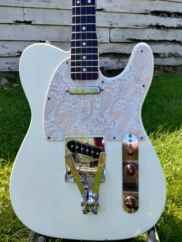 Fender Telecaster Baritone Tenor Conversion 2020s - White image 1