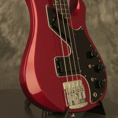 1982 Gibson Victory Artist Bass CANDY APPLE RED with papers + RARE painted neck image 8