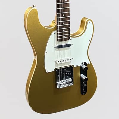 Fender Squier Paranormal Custom Nashville Stratocaster Electric Guitar - Aztec Gold image 2