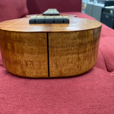 Kamaka HF-1 Soprano Ukulele with Full Ebony Package, MOP inlay, Koa Medium Curl Upgrade w/ Case image 12