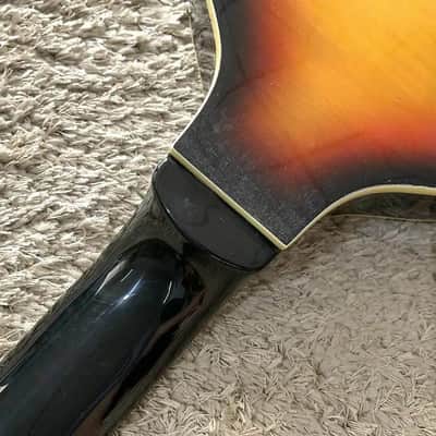Tobacco Burst 4 String Violin Bass Body with Tiger Maple Top, Rosewood Fretboard Neck image 6