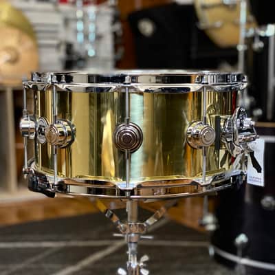DW Collector’s Series 6.5x14 Polished Brass Snare Drum image 3