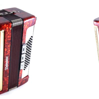 Vintage German Made TOP Piano Accordion Weltmeister 60 bass,8 sw.+Original Hard Case&Shoulder Straps image 10