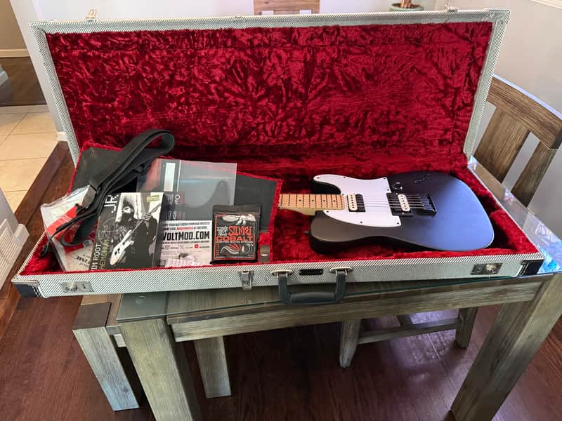 Fender Jim Root telecaster Black Emg Daemonum upgrade many extras