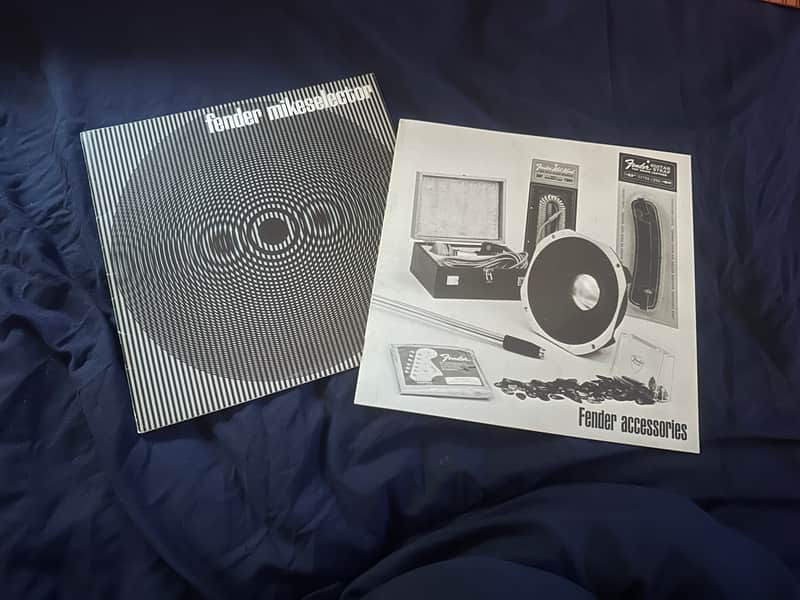 2 x Fender Accessories catalog from 1968 image 1
