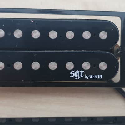 Schecter SGR 7 string pickups Mid 2010's - Black gloss image 1