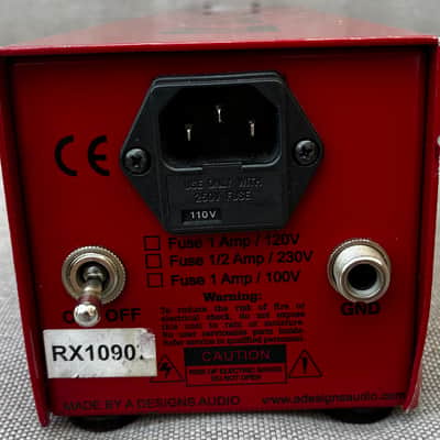 A-Designs Audio REDDI Tube Direct Box 2010s - Red image 8