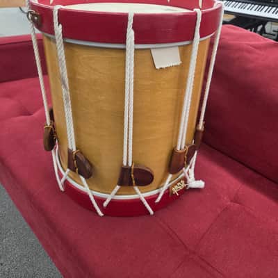 Florance Drum Company Rope Tuned Field Snare 15x15 - Natural/Red image 2