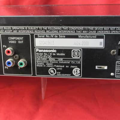 Panasonic CD and DVD Player DVD-RV30 w Digital Optical Output (TOSLINK) / Complete setup! image 8
