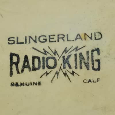 Slingerland 24" Radio King Calfskin Bass Drum Head Vintage 40s Sparks Logo USA image 2