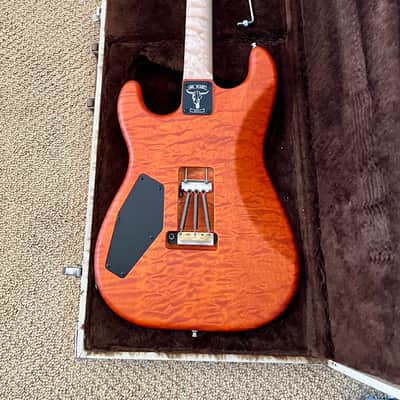 Mr. Scary REH George Lynch 5A Quilted Maple 1-Piece 2018 - Orange Burst (ESP) image 24