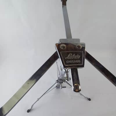 Ludwig 70s #1355 Snare Drum Stand Atlas Single-Braced Chicago USA Vintage Chrome image 5