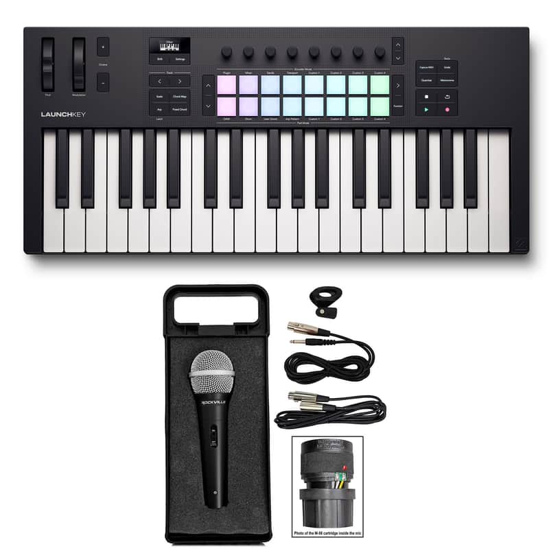 Novation LAUNCHKEY 37 MK4 37-Key USB MIDI Ableton Keyboard Controller+Microphone image 1