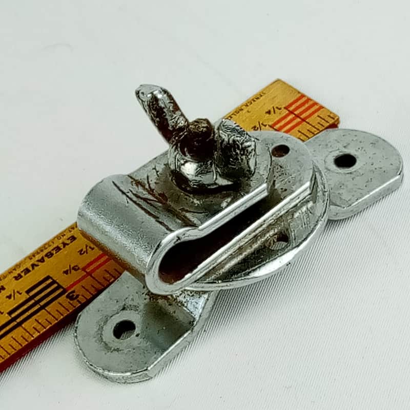 WFL/Ludwig Bass Drum Cymbal L-Arm Mount Holder Bracket 2 1/2"Chrome Tilter-Clamp image 1