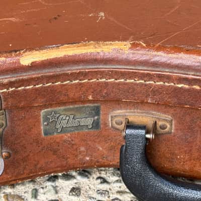 1950s Gibson Les Paul Burst Gold Top Lifton Case - Brown Pink Lining image 10