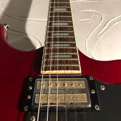 Guild DeArmond Jetstar 1990s Cherry Red image 11
