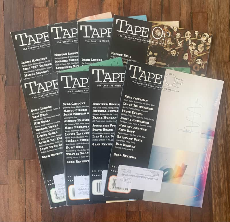 Tape Op Magazine 8 Back Issues 2023 - 2024 #153, 155, 157, 158, 159, 160, 161, 162 image 1