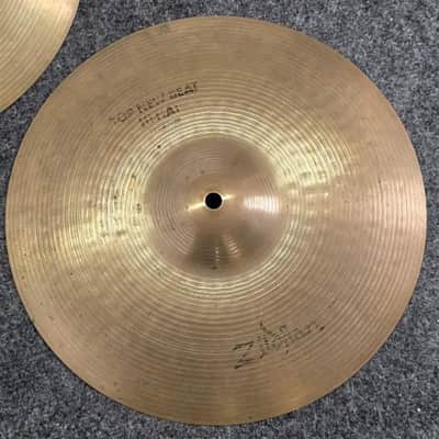 Used Zildjian New Beat Hi Hat Cymbals 13" 888/942 grams - Good image 2