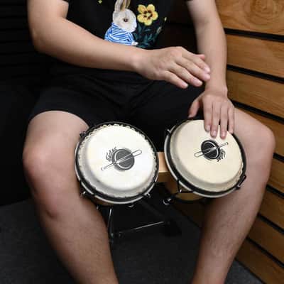 Wood 6" + 7" Bongo Drum with Soft Case (Bag) image 10