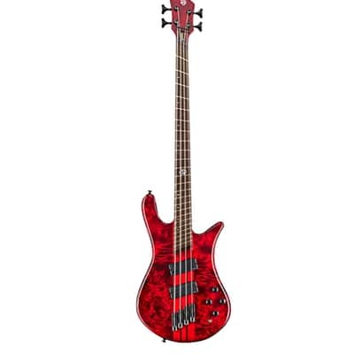Spector  NS Dimension 4 4-String Multi-Scale Electric Bass Guitar  NEW - Inferno Red image 3