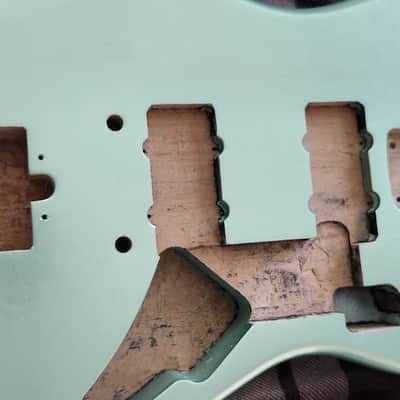 Fender Parallel Universe Jazz Strat Body 2022 Mystic Surf Green image 9