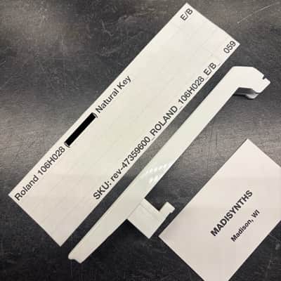 ORIGINAL Roland Replacement E/B Key (106H028) for Juno-6/60/106, Jupiter-6/8, HS-60, SH-101, VK-09, JX-3P, HS-10/Juno-1, System 100m 184, etc image 2