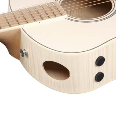 Ibanez AAM370E Advanced Auditorium - Open Pore Antique White image 3