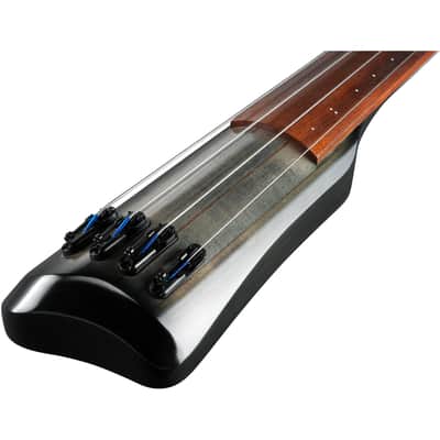 Ibanez UB804 UB Fretless Upright 4-String Bass - Black Ice Burst Low Gloss image 5